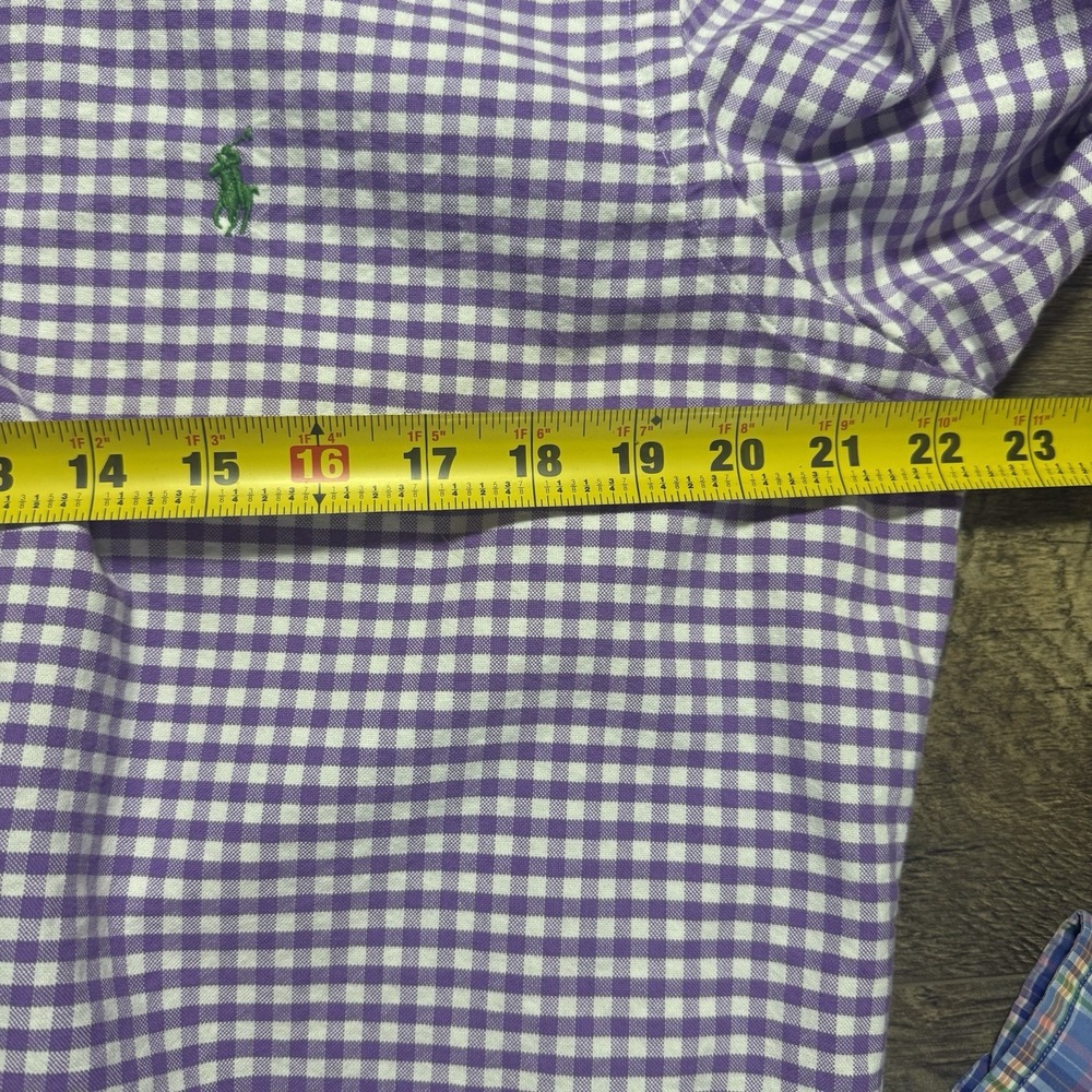Ralph Lauren Lot 3 Long Sleeve‎ Men's Lg Lightweight Button Down Shirts Pony - Picture 13 of 16